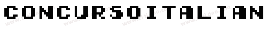 ConcursoItalian BTN Bold字体转换